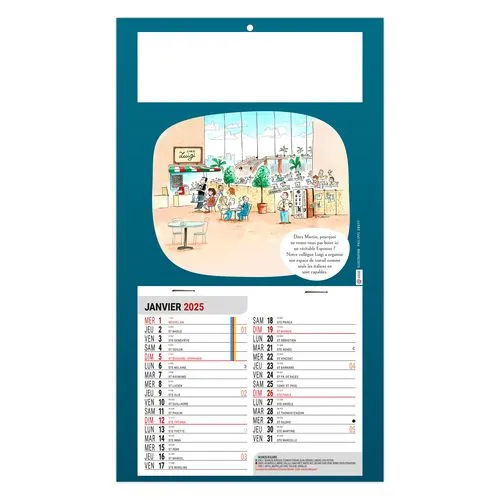 PLAQUE 1 VUE LISE 2026 - DOS CARTON - EURO BLOC - SANS MARQUAGE