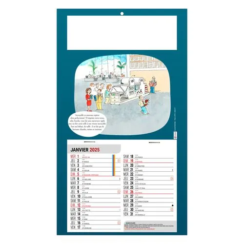 PLAQUE 1 VUE LISE 2026 - DOS CARTON - EURO BLOC - SANS MARQUAGE