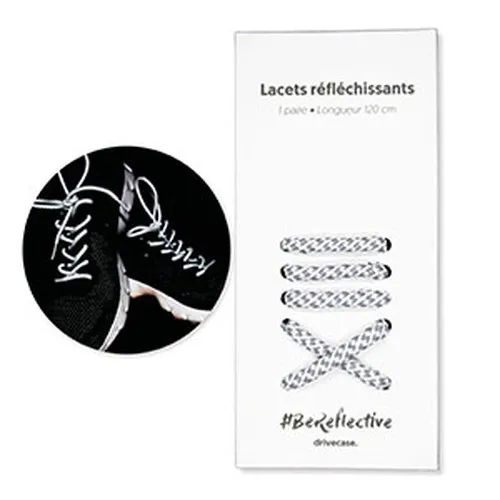 Lacets Réfléchissants Personnalisables - Boîte sur Mesure