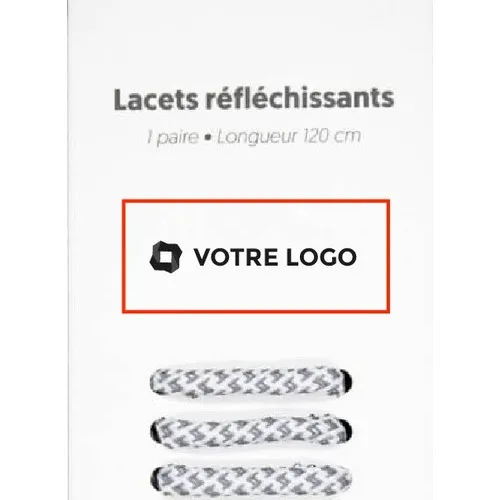 Lacets Réfléchissants Personnalisables - Boîte sur Mesure