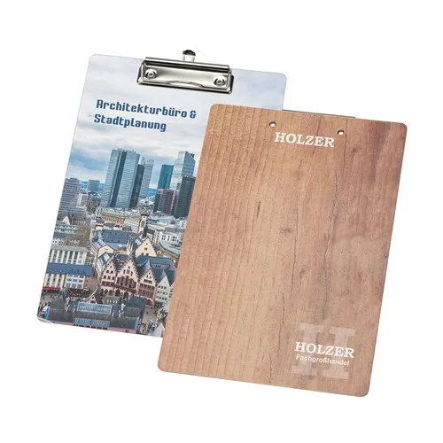 Porte-Bloc A4 Carton Personnalisable avec Pince Métallique