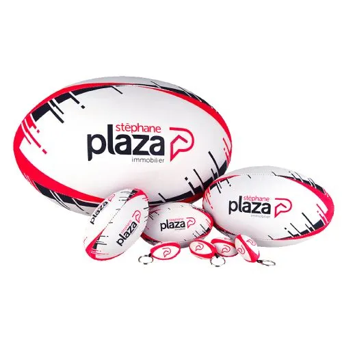 Ballon de Rugby Géant Personnalisable XL 46cm - Sérigraphie 5 Couleurs
