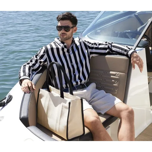 Sac Shopping Polyester 600D Personnalisable - Poche Zippée