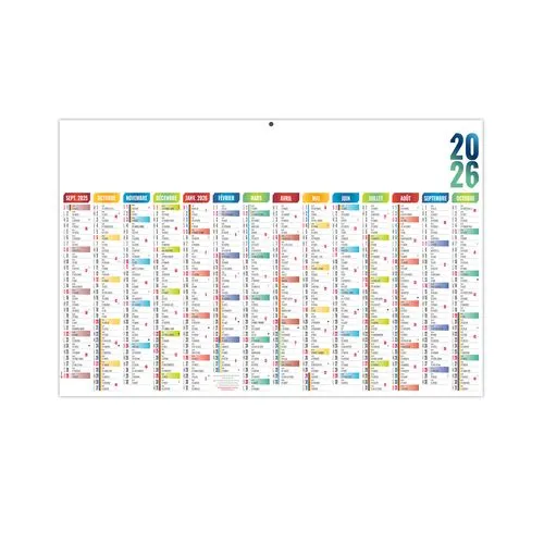 SCO-CASIMIR 2026 - MAXI 650 x 405 mm - LEGER 400G - DOS URGENCE - SANS MARQUAGE - 1 TROU EN TETE