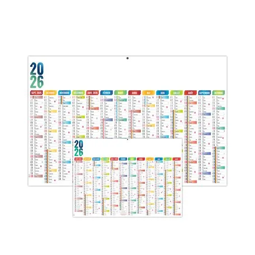 SCO-CASIMIR 2026 - MAXI 650 x 405 mm - LEGER 400G - DOS URGENCE - SANS MARQUAGE - 1 TROU EN TETE