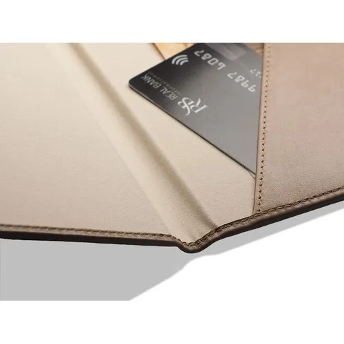 Étui à facture en cuir personnalisable - Porte-addition professionnel