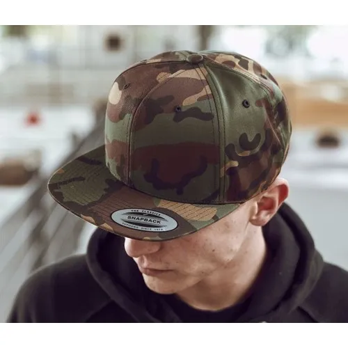 Casquette Snapback Camouflage Visière Plate Personnalisable