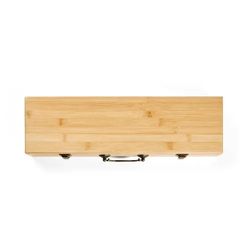 Set barbecue Turner bambou,mallette: pince, fourchette et spatule