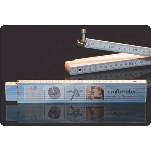 Mètre Pliant 2m avec Aimant Néodyme Intégré - Personnalisable