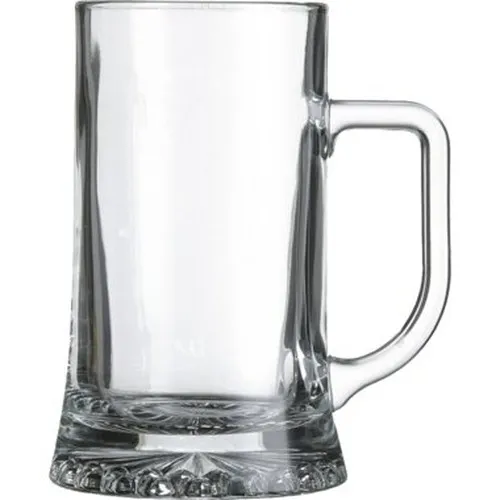 Chopes à bière 52 cl personnalisables - Lot de 6 verres transparents