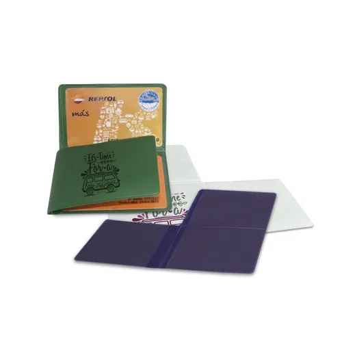 Pochette Porte-Cartes Publicitaire 2 Emplacements avec Poche Facture