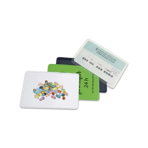 Pochette Porte-Cartes Publicitaire 2 Emplacements avec Poche Facture