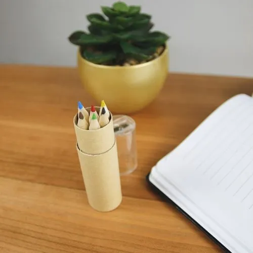 Set 6 crayons et taille crayon Transparent