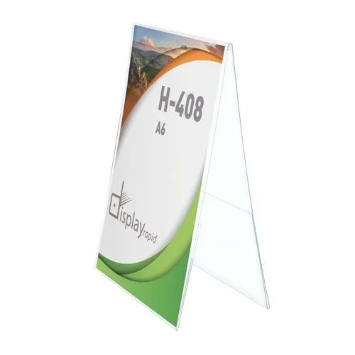 SUPPORT GRAPHIQUE PVC HORIZONTAL A6 "MENZI"