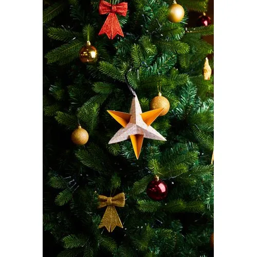 Étoile de Noël personnalisée avec chocolat noir 68% origine Mexique