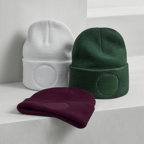 Bonnet Personnalisable à Patch Rond - Acrylique Soft-Touch Doublé