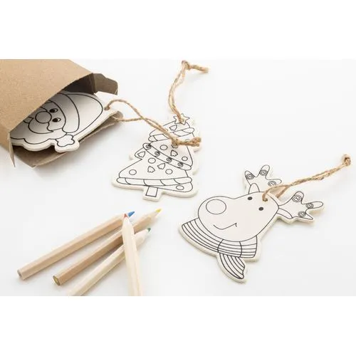 Ornements de sapin de Noël à colorier Oppland