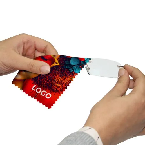 Essuie-lunettes microfibre personnalisé 170g - 100x150mm