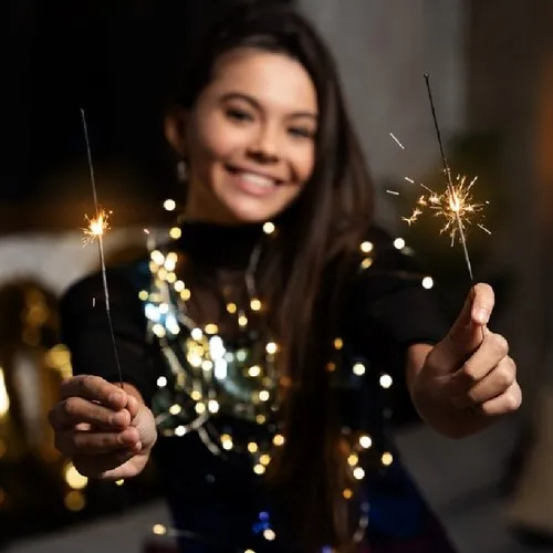 Cierges Étincelants Personnalisables 18 cm - Boîte de 10