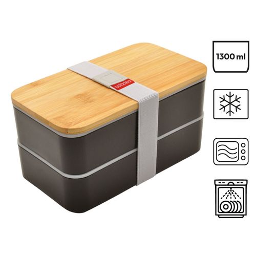 Lunch Box Double Compartiment Bambou - Personnalisable