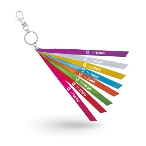Porte-clés rubans sérigraphié