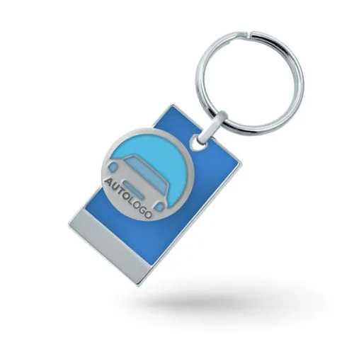 Porte-clés PVC injecté aspect 3D - DOUBLE-FACE