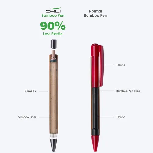 NoClip Bamboo, stylo bille en bambou STOCK FRA