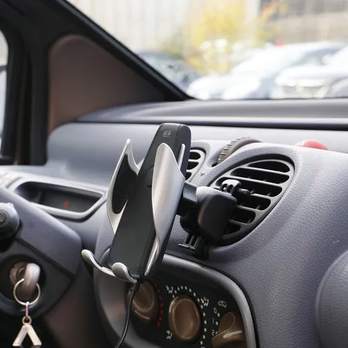 SUPPORT VOITURE AUTOMATIQUE AVEC CHARGE RAPIDE SANS FIL 15W