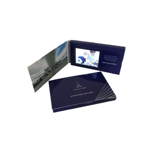 Carte de Visite Vidéo Personnalisée - Écran LCD Intégré