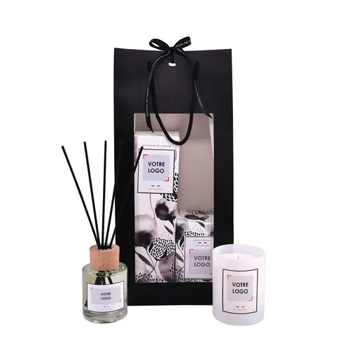 Diffuseur de Parfum 50 ml Personnalisable - Étui Kraft Naturel