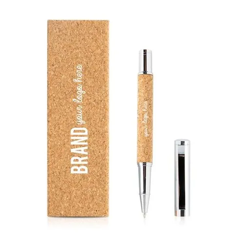 Stylo Roller Premium Acier Recyclé Personnalisable - Encre Allemande