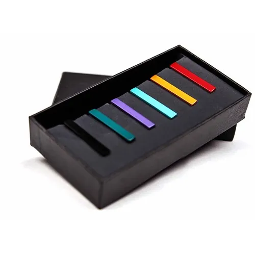 Pinces à Cravate Personnalisables - Coffret 6 Couleurs