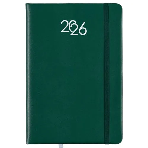 Agenda Journalier 2026 Rigide PU Personnalisable - Format 17x24cm