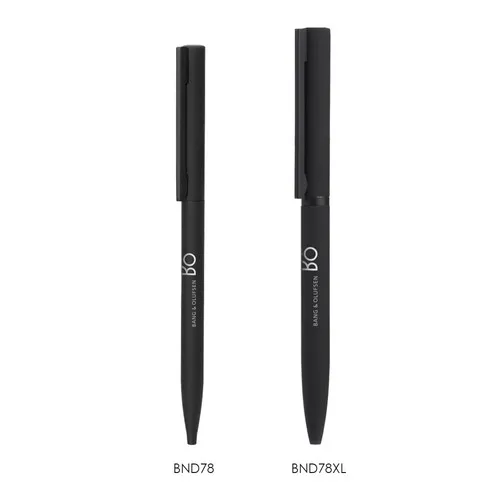 Stylo bille Sari twist métal noir STOCK FRAN