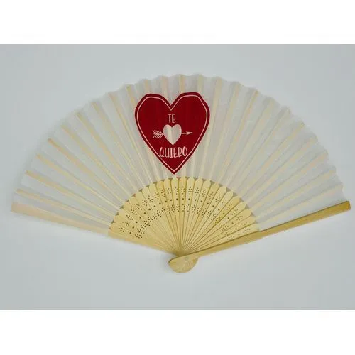 Éventail Bambou Personnalisable - Qualité Premium 38cm