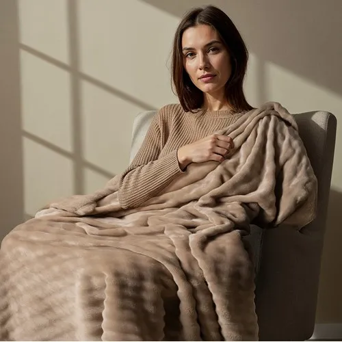 Couverture Publicitaire Douce Relief Décoratif - Personnalisable