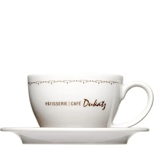 Tasse café au lait XXL en porcelaine blanche personnalisable - 537 ml