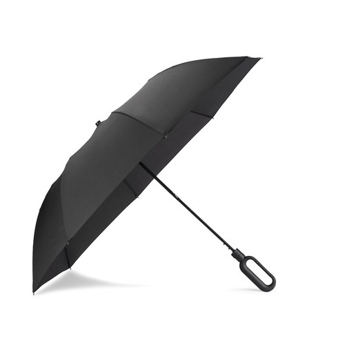 Parapluie publicitaire 16 panneaux ouverture manuelle - Poignée bois