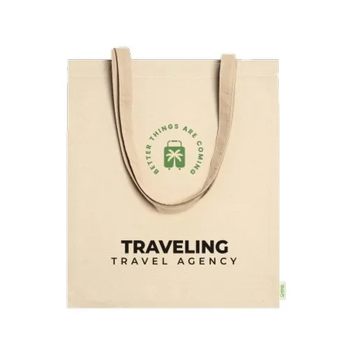 Sac Shopping Coton Recyclé 125g - Personnalisable Sérigraphie