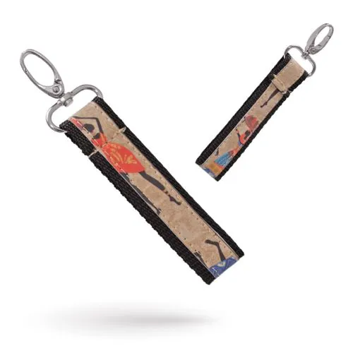 Porte-clés base papier et polyester