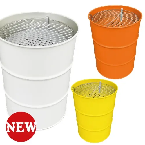 Bidon Barbecue 220L Acier Galvanisé Personnalisable - Fabrication FR