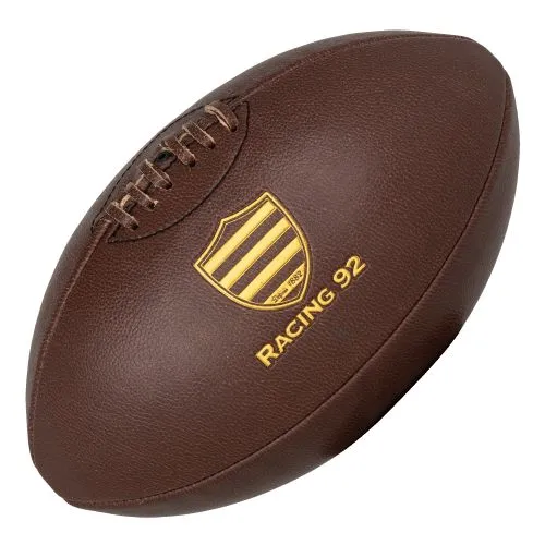 Ballon de Rugby Vintage Simili-Cuir Personnalisable - Taille Officielle