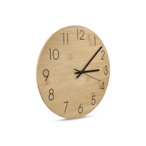 Horloge Murale Bambou Personnalisable - Cadeau d'Entreprise Éco