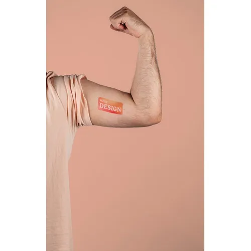 Tatouage Éphémère Couleur Personnalisé 100x50mm - Dès 100 ex.