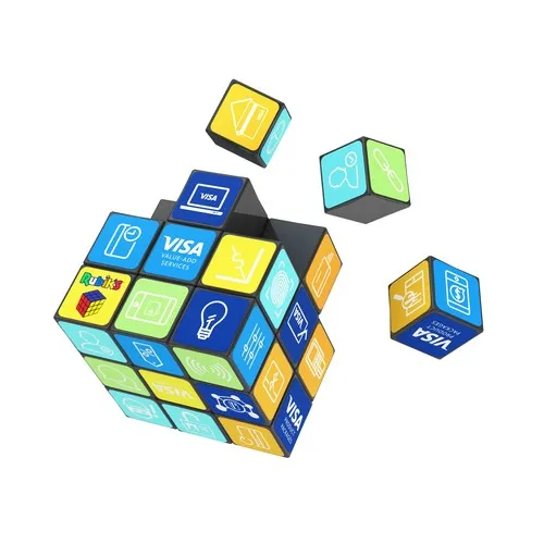 Cube Magique 3x3 Personnalisable 6 Faces - 57mm