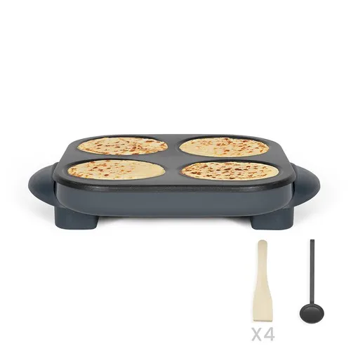 Crêpière Réversible Personnalisable - 1500W Double Face