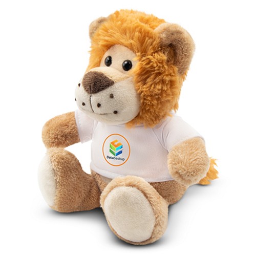 Peluche Lion Personnalisable avec T-shirt Imprimable - 16 cm