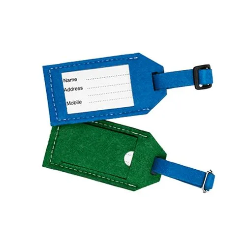 Porte-étiquette Bagage Feutrine Recyclée Personnalisable