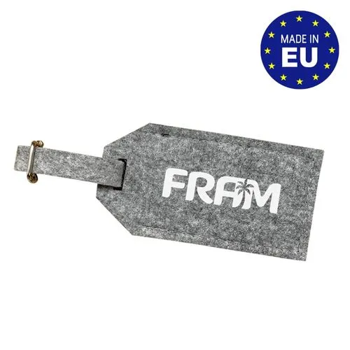 Porte-étiquette Bagage Feutrine Recyclée Personnalisable