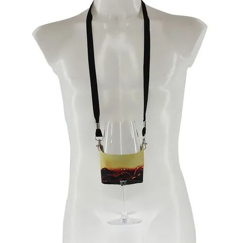 Porte-Gobelet Écologique RPET avec Longe Personnalisable